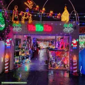 Christmas Light display at 4 Yalta Court, Clayton South