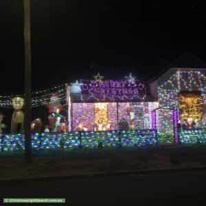 Christmas Light display at 78 Mandeville Street, Hopetoun
