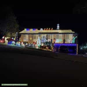 Christmas Light display at 2 Windle Place, Menai