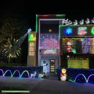 Christmas Light display at 3 Greenview Drive, Moorebank