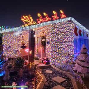 Christmas Light display at 13 Astinal Drive, Gosnells
