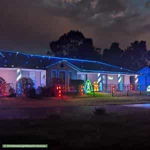 Christmas Light display at 155 Kindlebark Drive, Medowie