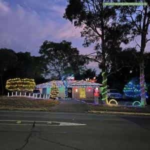 Christmas Light display at 84 Sunnymeade Drive, Aberfoyle Park