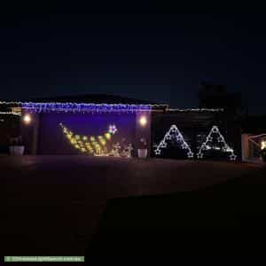 Christmas Light display at 6 Lewis Place, Manly West