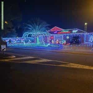 Christmas Light display at 1 Corella Drive, Blakeview