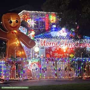 Christmas Light display at 8 Clisdell Avenue, Canterbury