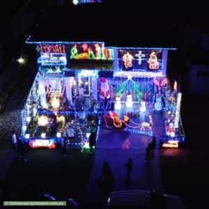 Christmas Light display at 18 Fifth Avenue, Condell Park