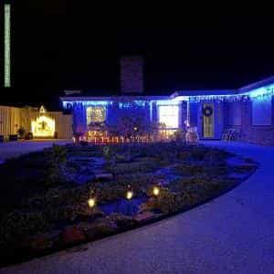 Christmas Light display at 9 Livonia Place, Mullaloo