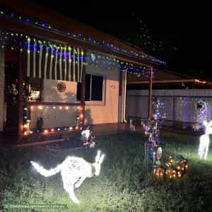 Christmas Light display at 69 Fletcher Road, Birkenhead