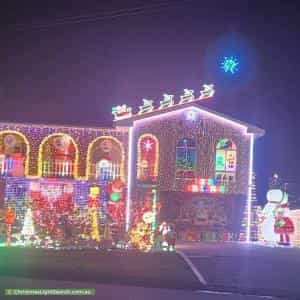 Christmas Light display at 184 Bowman Street, Swansea