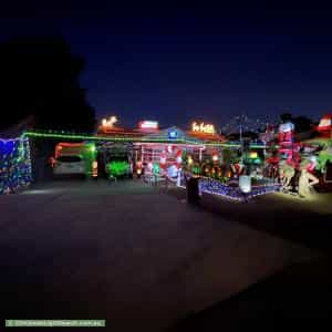 Christmas Light display at 17 Throsby Close, Karabar