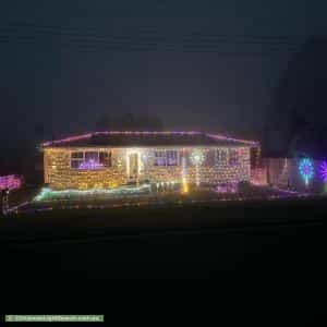 Christmas Light display at 12 Haywoods Lane, Somerset