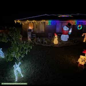Christmas Light display at 16 Wanbi Court, Craigmore
