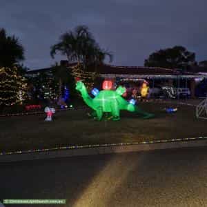 Christmas Light display at 15 Edmonton Place, Kingsley