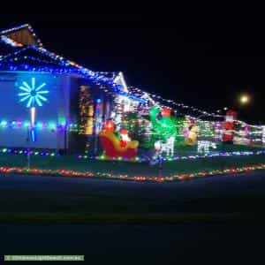 Christmas Light display at 22 Henry Turton Circuit, Wasleys