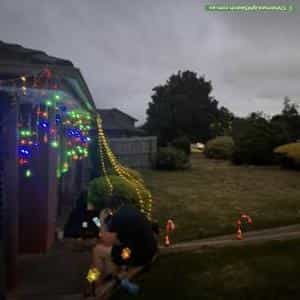 Christmas Light display at 2 Tripoli Court, Hallam