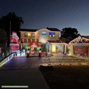 Christmas Light display at  Corella Street, Lesmurdie