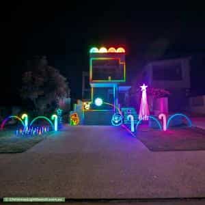 Christmas Light display at 72B McCallum Crescent, Ardross