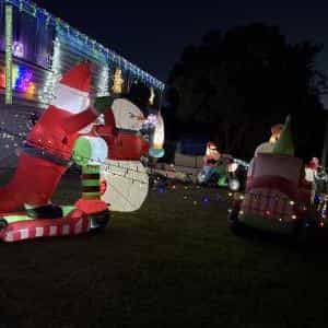Christmas Light display at 64 Douglas Street North, Murgon