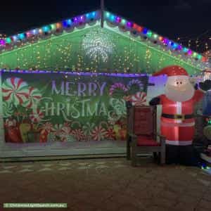 Christmas Light display at 21 Favenc Way, Padbury