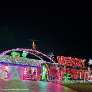Christmas Light display at 17 Regentville Road, Glenmore Park