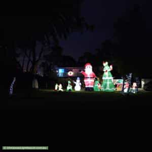 Christmas Light display at 50 Arizona Road, Woongarrah