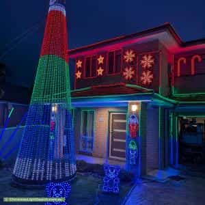 Christmas Light display at 28 Lockwood Street, Asquith