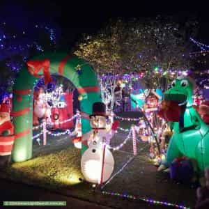 Christmas Light display at 8 Brentwood Court, Warragul