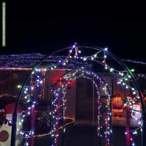 Christmas Light display at  Nugent Street, Bellbird Park
