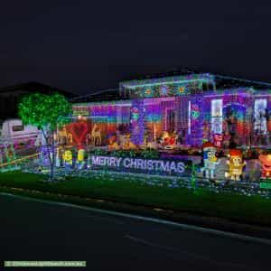 Christmas Light display at 5 Challenger Street, Gregory Hills