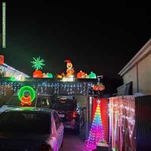 Christmas Light display at 15 Jeanette Street, Woodville Park