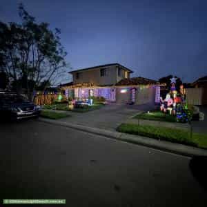 Christmas Light display at 9 Marulan Way, Prestons