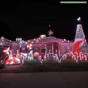 Christmas Light display at 157 Southacre Drive, Canning Vale