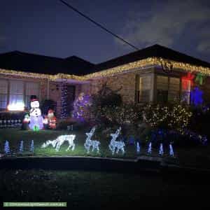 Christmas Light display at 16 Magnolia Street, Oak Park
