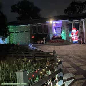 Christmas Light display at 8 Blackwood Grove, Plenty