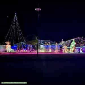 Christmas Light display at 10 Highland Way, Maiden Gully