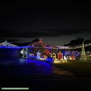 Christmas Light display at 13 Mercer Court, Coldstream
