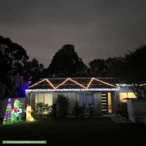 Christmas Light display at 24 Beazley Crescent, Calwell