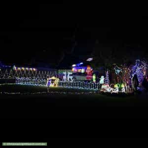 Christmas Light display at 15 Mercer Court, Coldstream