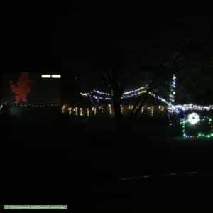Christmas Light display at 10 Florina Place, Hawker