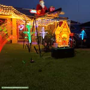 Christmas Light display at 21 The Garden Walk, Worrigee
