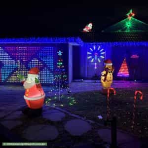 Christmas Light display at 7 Greendale Court, Narre Warren