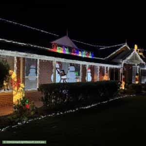 Christmas Light display at 15 Lightwood Drive, Sunbury