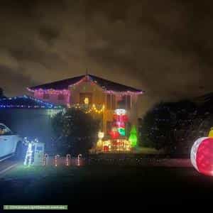 Christmas Light display at  Hamelin Drive, Lake Coogee