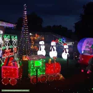 Christmas Light display at 3 Emma Court, Berwick