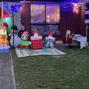 Christmas Light display at 101 Shane Avenue, Seabrook