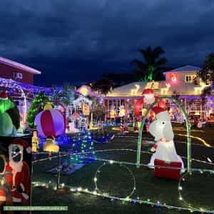 Christmas Light display at 6 Rollings Close, Rosebud