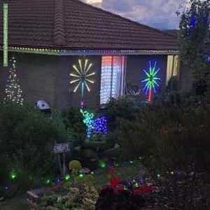 Christmas Light display at 117 Rockingham Drive, Clarendon Vale
