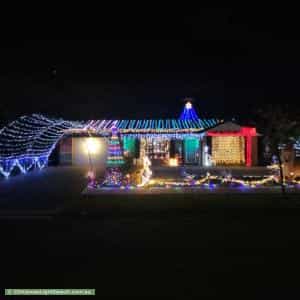 Christmas Light display at 7 Mapiti Place, Acacia Gardens