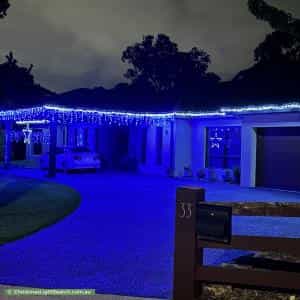 Christmas Light display at 33 Grange Avenue, Plenty